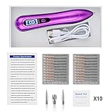 Mole Remover Pen, COOFO Professional Removal Pen Skin Tag Remover with LCD Display & 8 Strength Levels for Body Facial Freckle Nevus Warts Age Spot Tattoo Remover Machine