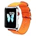 For Apple Watch Band,ViCRiOR 42mm Woven Nylon NATO iWatch Band Replacement Strap with Adapters for Apple Watch 42mm Series 3, Series 2 and Series 1,Orange