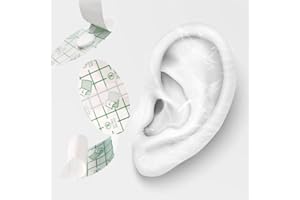 40 Pcs Kids Waterproof Ear Stickers, Swimming Ear Patches – Ear Protectors for Shower & Swimming, Child Covers with Cotton Pl