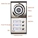 MOUNTAINONE 3 Apartment/Family Video Door Phone Intercom System 1 Doorbell Camera with 3 button 3 Monitor Waterproof