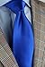 PUCCINI Bows-N-Ties Men's Necktie Solid Color Microfiber Satin Tie 3.25 Inches (Marine Blue)