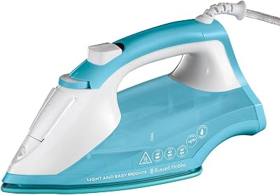 Russell Hobbs Light & Easy Brights Aqua Steam Iron 2400W 115g Steam Shot