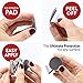 Force Magnet Magnetic Clips Pack of 10 - Premium Quality Super Strength Magnet Clips with Anti Scratch Pads - Make Notes, Remember Appointments and Hang Keys on Metal Surfaces - Heavy Duty
