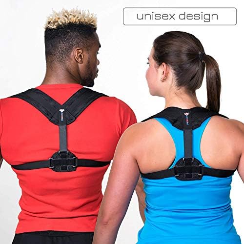 Back Brace Posture Corrector for Women & Men - Adjustable Posture Support for Shoulders - Back Pain Relief - Kyphosis Clavicle Brace Support Medical Device - Chest Support - Upper Back Pain -(S-M)
