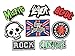 Set Patch of Iron on Band Patches#22,Rock Patch,AC DC ACDC Patch,Misfits Patch,Skull Patch,Sublime Patch,Slayer,Sex Pistols Patch, Red Hot Chili Peppers Patch Embroidered Iron by BossBee