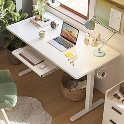 FEZIBO Standing Desk with Keyboard Tray, 63 × 24