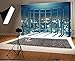 Leowefowa Vinyl 7x5ft Viewing Room Office Backdrop French Window Bokeh Skyscraper Shining Lights New York City Night View Photography Background Lover Adults Photo Studio Props 2.2x1.5m