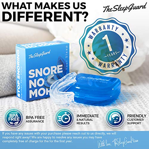 TheSleepGuard Stop Snoring Solution Mouth Guard x1 Sleep Aid and