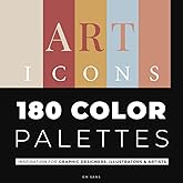ART ICONS 180 Color Palettes: Inspiration for Graphic Designers, Illustrators and Artists color palette book