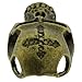 Jig Pro Shop Paracord/Lanyard Bead/Pendant in Antiqued Brass (Cross Skull)