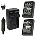 Wasabi Power Battery (2-Pack) & Charger for Olympus BLS-5, BLS-50, PS-BLS5, BLS-1, PS-BLS1, E-420, E-450, E-600, E-620, Pen E-P1, E-P2, E-P3, E-PL1, E-PL3, E-PM1, OM-D E-M10 Mark II, III, IIIs, IV