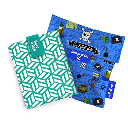 Boc’n’roll Tiles Green and Snack'n' Go Kids Blue Pirates