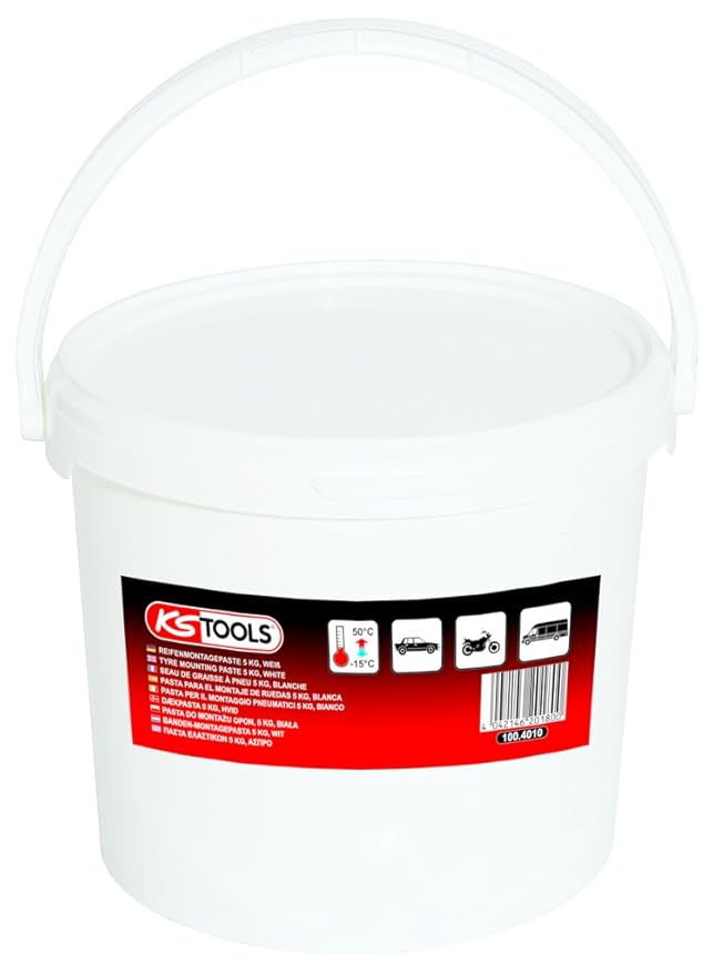 KS Tools 100.4010 Reifenmontagepaste 5 kg, weiß