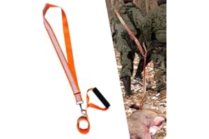 Deer Drag Rope, Deer Hunting Drag Rope with Reflective Shoulder Straps Detachable Connector Deer Dragging Tool Easy to Carry 