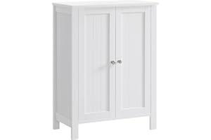 VASAGLE Bathroom Floor Storage Cabinet, Storage Unit with 2 Adjustable Shelves, Bathroom Cabinet Freestanding, 30 x 60 x 80 c