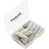 BEADIA Natural Amazonite Teardrop Stone Beads 10x30mm 12pcs Dangle Earring Charm for DIY Jewelry Making