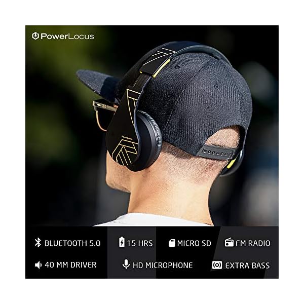 PowerLocus-Bluetooth-Over-Ear-Headphones-Wireless-Stereo-Foldable-Headphones-Wireless-and-Wired-Headsets-with-Built-in-Mic-Micro-SDTF-FM-for-iPhoneSamsungiPadPC-BlackYellow PowerLocus Bluetooth Over-Ear Headphones, Wireless Stereo Foldable Headphones Wireless and Wired Headsets with Built-in…