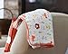 ADDISON BELLE Dream Everything Blanket - 100% Muslin Cotton - Oversized 47 inches x 47 inches - Premium 4 Layer Blanket (Fox Bear)