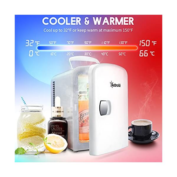Astro Mini heladera Blanca 4 Lts Maquillaje Alimentos Medicinas - Imagen 4