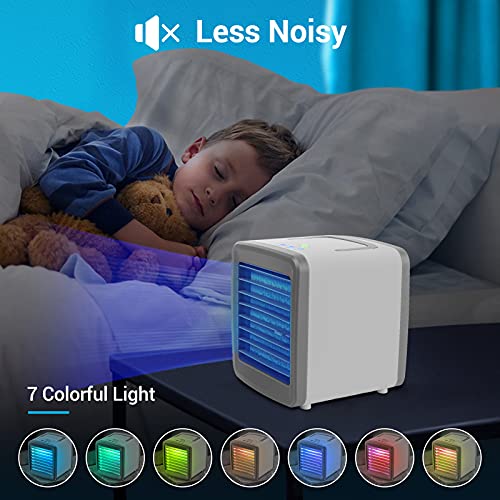 Portable Personal Air Conditioner Fan, Desk AC Cool Fan USB Recharged