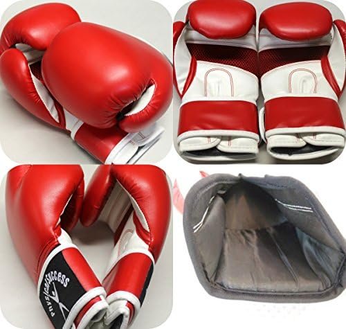Physical Success Boxing Gloves for Kids Red 6oz (1 Pair Each)