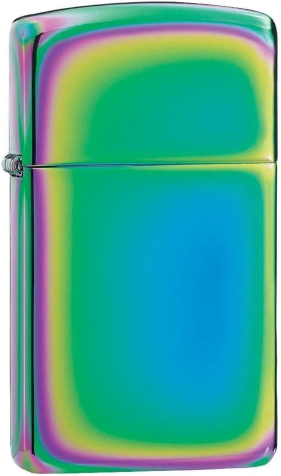 Zippo No Logo Slim Lighter - Spectrum, 5.724 x 3.099 x 1.069 cm
