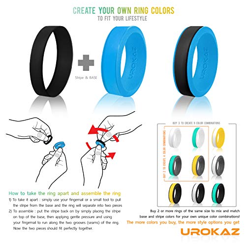 image for UROKAZ - Silicone Wedding Ring, The Only Ring That Fits Your Lifestyle