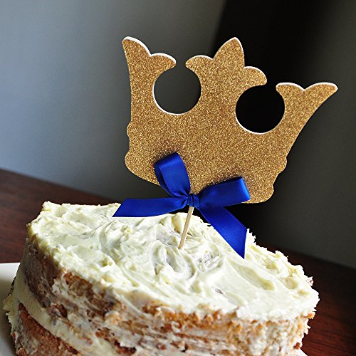 King Crown Cake Topper Royal Prince Baby Shower Decorations Buy