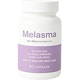PlocoXe Melanina Anti-Melasma Capsules, Melanina Supplement with Dim, Turmeric Extract, Ashwagandha - Supports Even Skin Tone,Spots Remover for Face & Body | 60 Capsules