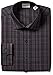 Kenneth Cole Reaction Men's Technicole Slim Fit Stretch Plaid Spread Collar Dress Shirt