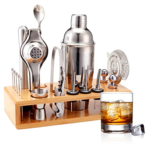 Mixology Bartender Kit: 20-Piece Bar Tool Set with