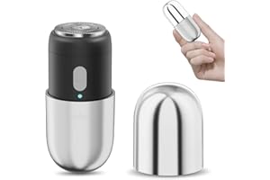 EZDOR Mini Electric Shaver, Portable Electric Razor for Men Women, USB-C Rechargeable Mini Shavers, Waterproof Portable Razors, Powerful Men's Shaver, Cordless for Travel Home Business Trip