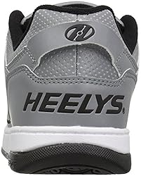 HEELYS Kids Voyager Shoes, Grey Reflective/Black, 3