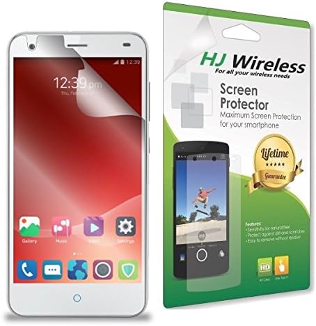 Best ZTE Blade S6 Screen Protector. High Definition Clear Plastic Film Compatible Premium PET Invisible Phone Screen Protection HD Clear Retail Packaging