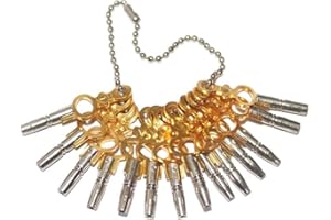 TAURISH Clock Winding Key -14 pcs Set for Pocket Watch Winding Keys (00 to 12)