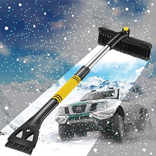 Vermo Car Snow Brush, 31" Extendable Ice Scraper & Snow Brush
