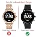Suoman 3-Pack for Fossil Gen 5 Carlyle Case, High Definition Clear Screen Protector, All-Around Protective TPU Bumper Cover (Not Fit for Fossil Gen 6 and for Gen 5E)
