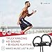 TREBLAB XR500 Bluetooth Running Headphones, IPX7 Waterproof, Noise Cancelling, Secure-Fit, Wireless Sport Earbuds with Mic