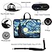 Meffort Inc 15 15.6 Inch Neoprene Laptop Sleeve Bag Carrying Case with Hidden Handle and Adjustable Shoulder Strap - The Starring Night