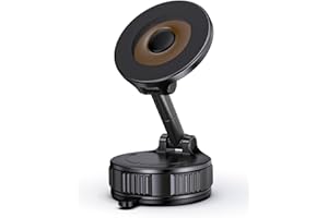 Car Phone Holder Compatible with Magsafe [60+LBS Strongest Suction & 2800gf Magnetic] 360° Adjustable Car Phone Mount, Phone 