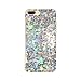 Keklle iPhone Case Psychedelic Rave Holographic Sparkle Bling Glitter Shiny Reflective Cover With Laser Beam, [Extra Thin TPU Protective Case] for iPhone (Shiny Sequins, iPhone 7/iPhone 8)