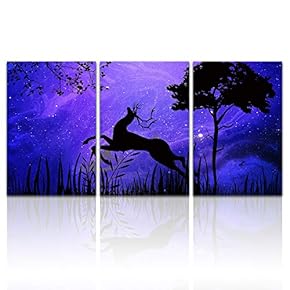 signwin 3 Piece Canvas Wall Art Beautiful Scenery...