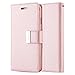 for Samsung Galaxy J5 Pro 2017 / Galaxy J5 2017 Case,L-FADNUT Luxury Flip PU Leather Case,Dual Card Slots Metal Megnetic Closure Stand Wallet Card Holder Case Cover Rose Gold