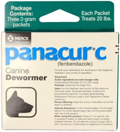 Panacur C Canine Dewormer Packets 2 g (3 pack)