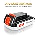 FLAGPOWER Black & Decker LBXR20 20V MAX Lithium Replacement Battery 40Wh 2.0Ah for Black & Decker LBXR20 LB20 LBX20 LBXR2020-OPE LB2X4020