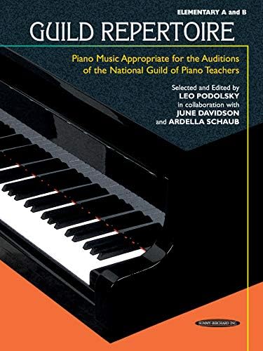 Guild Repertoire - Piano Music Appropriate for the Auditions of