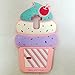 Cute 3D Cherry Ice Cream Silicone Soft Case Bumper Back Cover For LG K10 / LG Premier LTE