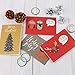 EOOUT 60pcs Christmas Greeting Cards Set, Christmas Cards Assorted with Envelopes and Thank You Stickers, 10 Kinds of Animal Designs for Holiday Greetings