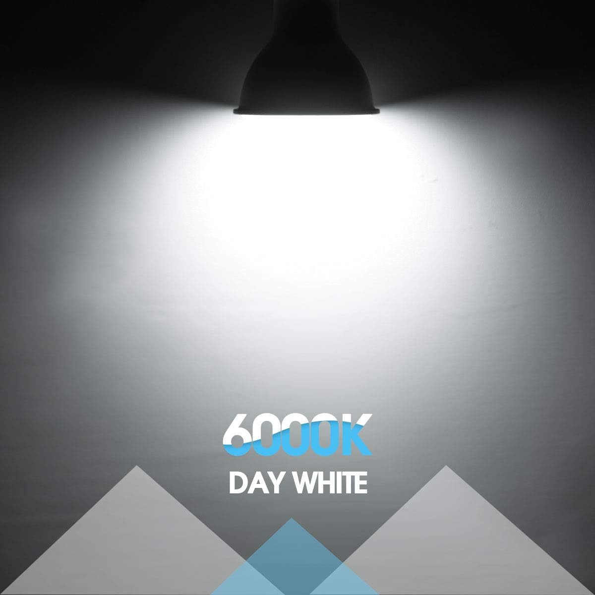 LEHASI GU10 LED Light Bulb, 6W Equivalent to 40W Halogen Bulb, 6000K Day White, 480Lumens, Spot Light, GU10 Lamp, Non-Dimmable, 120°Beam Angle, 230V, 10 Pack - Image 5