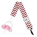 Pacifier Clip by KiddyStar - 6 Pack - Unisex Modern Designs for Girls and Boys - Cute Newborn Soothie, Toy, Teething Ring Holder - Perfect Baby Shower Gift Set